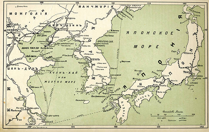 Карта дальневосточного театра военных действий