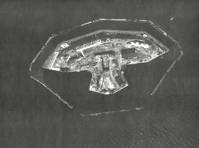 4-й Северный форт «Зверев». Аэрофотосъемка 1940 г.