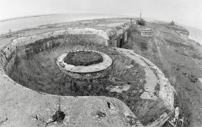 Форт Милютин. Основание 152-мм орудия Канэ