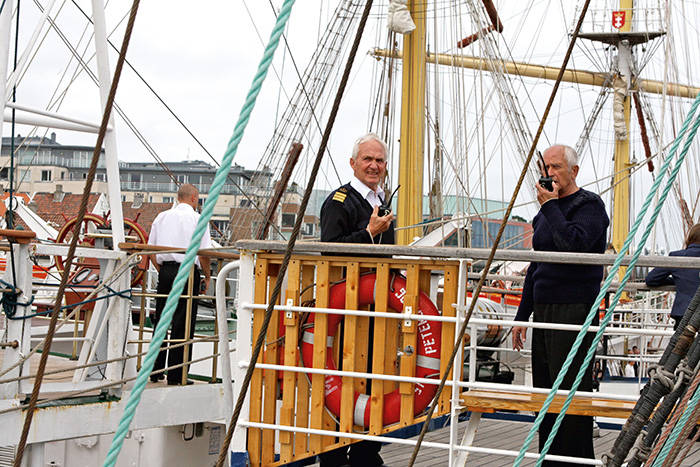 На этапе регаты  The Tall Ship Races.
Июль 2011 года, Ставангер, Норвегия